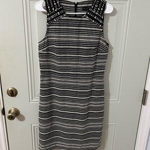 Banana Republic dress Black and White Patterned nwt